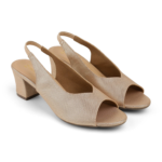 Zelion | Women’s Block-Heel Peep-Toe Slingback Sandals