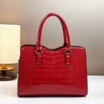 Patent Croc-Embossed Tote & Wallet - Image 2