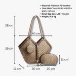 3-in-1 Premium PU Leather Tote Handbag Set - Image 7