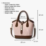 Chic Two-Tone Bucket Tote Bag - Image 6