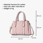 Elegant PU Leather Handbag with Multiple Compartments - Image 6