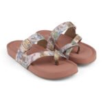 Zelion Women’s Printed Toe-Ring Flats with Adjustable Buckle – Floral & Black Variants