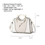Trendy PU Leather Handbag with Stylish Cat Ear Handle - Image 12