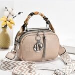 Trendy PU Leather Mini Crossbody & Handbag with Scarf Handle - Image 4