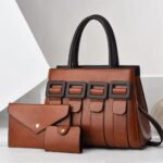 Premium 3-in-1 PU Leather Handbag Set for Women - Image 3