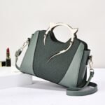 Trendy PU Leather Handbag with Stylish Cat Ear Handle - Image 6