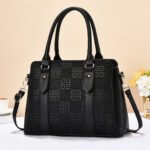 Elegant PU Leather Handbag with Multiple Compartments - Image 3