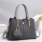 Elegant PU Leather Handbag with Mini Pouch - Image 5
