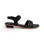 Zelion | Women's Metallic Accent Comfort Sandals - Image 2
