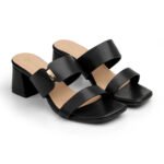 Zelion | Women’s Premium Double Strap Block Heel Sandals