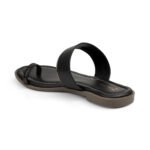 Zelion | Classic Toe-Ring Flat Sandals with Gold Accents - Image 5